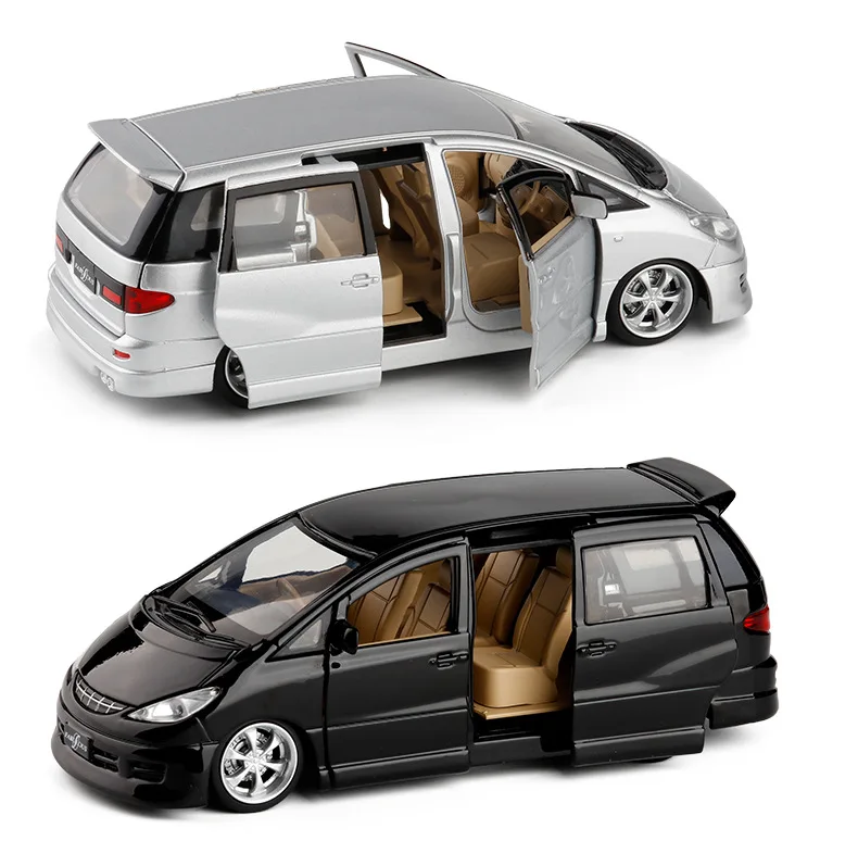 JACKIEKIM 1:32 Toyota Previa Estima звук и светильник откатная литая модель автомобиля
