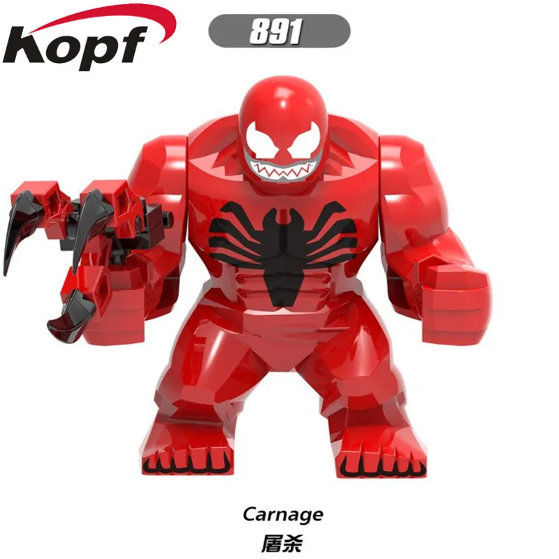891 Without Box 20 штук XH 892 Зеленый Фонарь Kilowog кино кирпичи красные фигурки экшн строительные блоки Рождественский подарок игрушки - Цвет: 891 Without Box