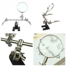 

New Welding 5X Magnifying Glass Auxiliary Clip Magnifier Soldering Solder Iron Stand Holder Station Repair Tool