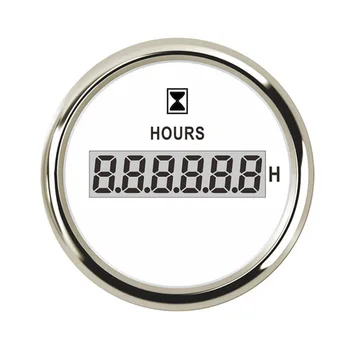 

8 color Digital Hour Meters with LCD Hour Meter Clock Gauge 52mm Time Meter For Car Boat Truck Motorcycle