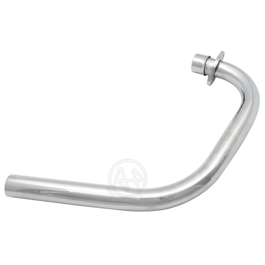 Universal สําหรับ Honda CG125/WY125 CG150 Vintage Retro โลหะ Chrome ดัดแปลงรถจักรยานยนต์ท่อไอเสีย Silencer ท่อด้านหน้า 1