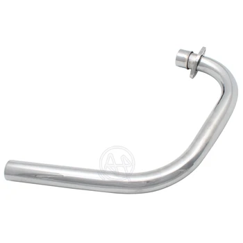 Universal สําหรับ Honda CG125/WY125 CG150 Vintage Retro โลหะ Chrome ดัดแปลงรถจักรยานยนต์ท่อไอเสีย Silencer ท่อด้านหน้า 1