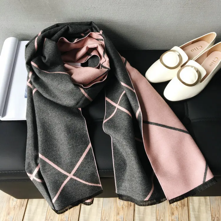 Новинка кашемировый шарф с принтом геометрический Cachecol Foulard для мужчин и женщин любовь пары хиджаб с бахромой кашемировый палантин пончо