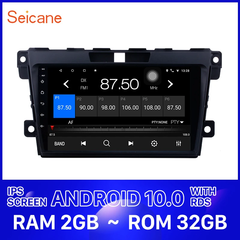 Автомагнитола Seicane с GPS 2DIN 9 &quotHD Android 10 0 Navi мультимедийный плеер для MAZDA cx7 cx 7 2007 2008