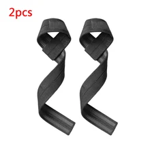 

Barbells Weight Lifting Straps Hand Bar Wrist Support Wraps Non-Slip Grip 2 Pcs