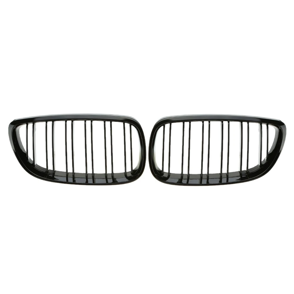 Car Styling front Gloss Matte Black M-color Dual Line Front Grille Kidney Grill For BMW E92 2Door 2