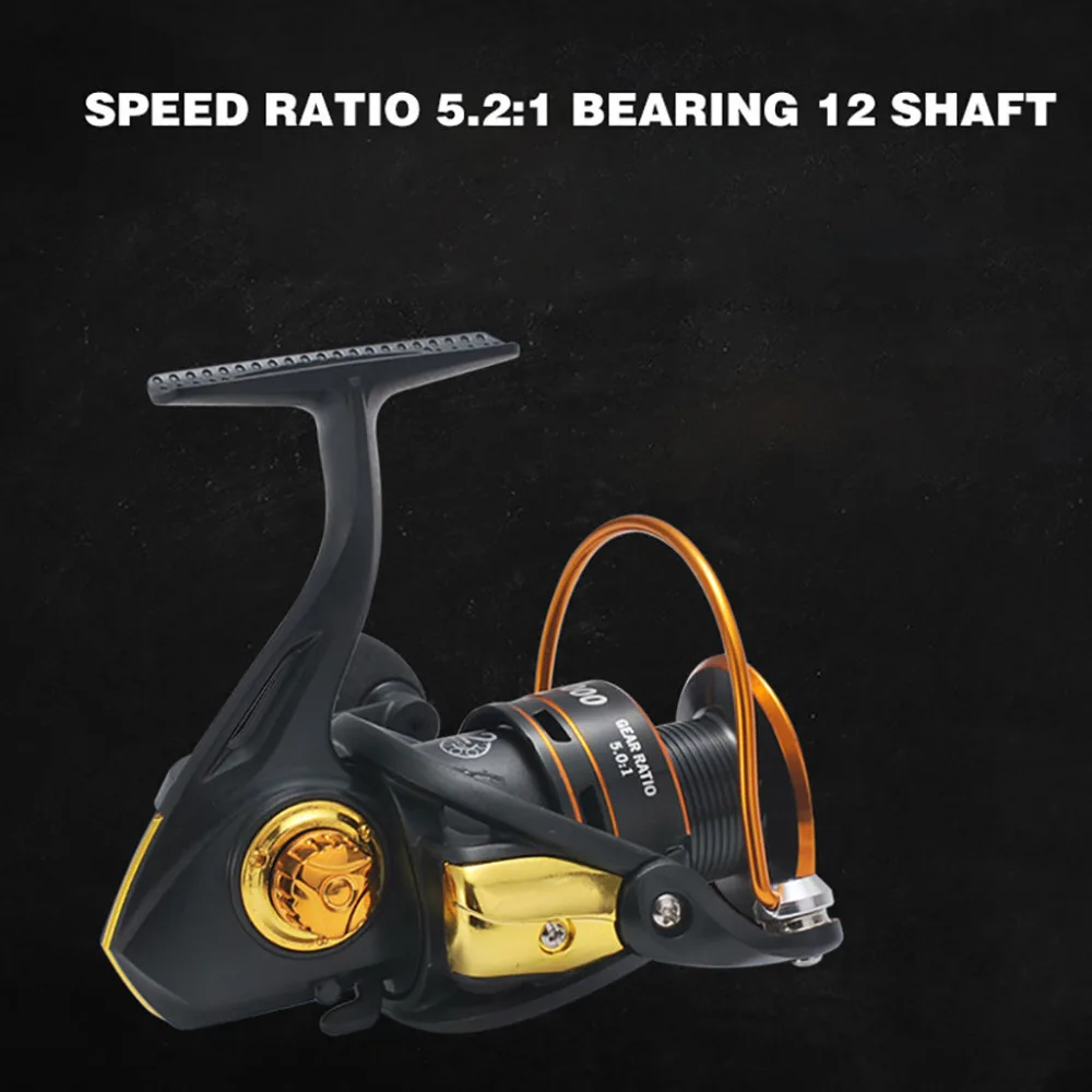 Spinning Reels Light Weight Ultra Smooth Powerful Spinning Fishing Reels DM4000 #4C04 (25)