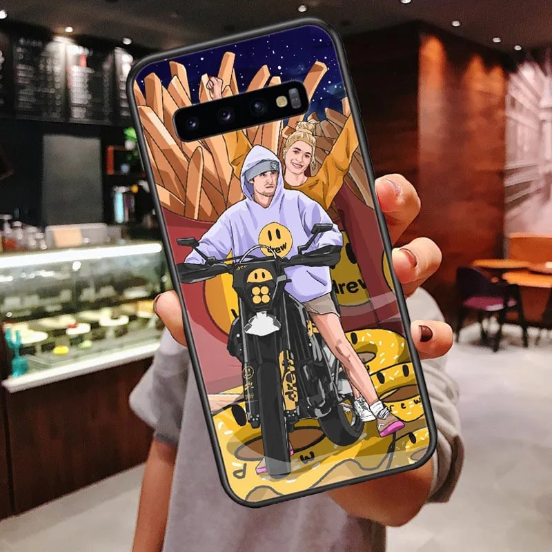 TPU Роскошный бренд Drew House, Джастин Бибер, мягкий чехол для телефона, для samsung Galaxy S7 Edge, S8, S9 Plus, S10 Lite, S10Plus, чехол со смайликом - Цвет: TPU