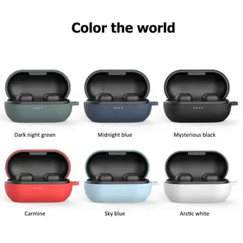 

Silicone Shockproof Bluetooth Earphone Case For Haylou GT1 Pro Plus Headset Charging Box Cover For Haylou GT1 Pro With Antilost