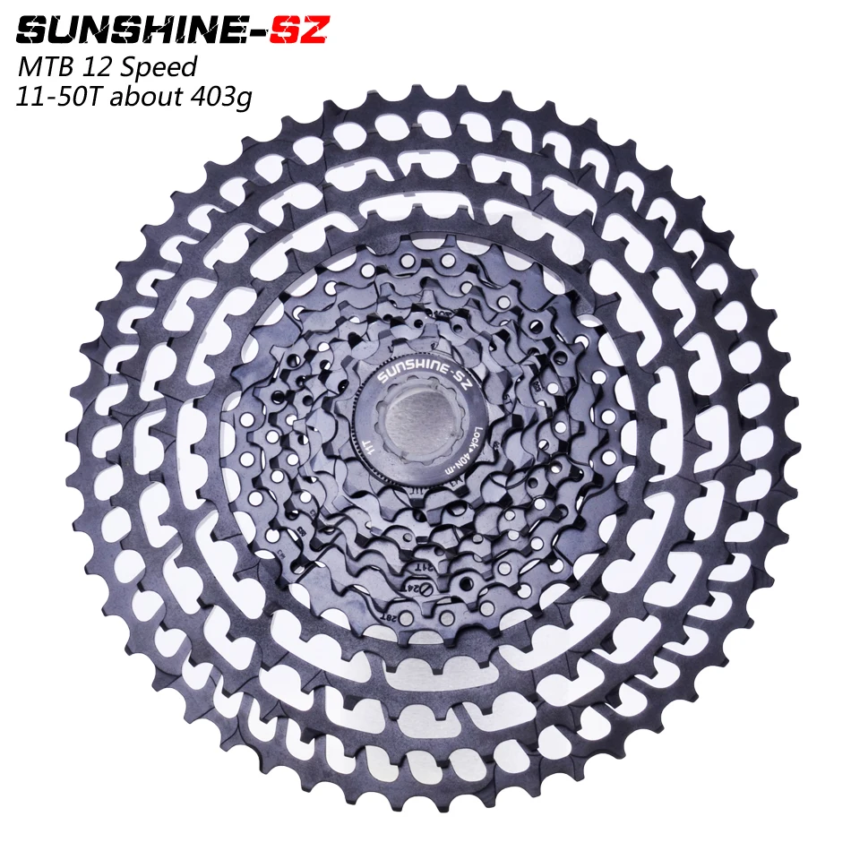 SUNSHNE MTB 12 Geschwindigkeit 11-52t кассетт 365 г ультралайхт Fahrrad Freilauf 12t Fahrrad Teile Berg Pelz shimano M9000 M800