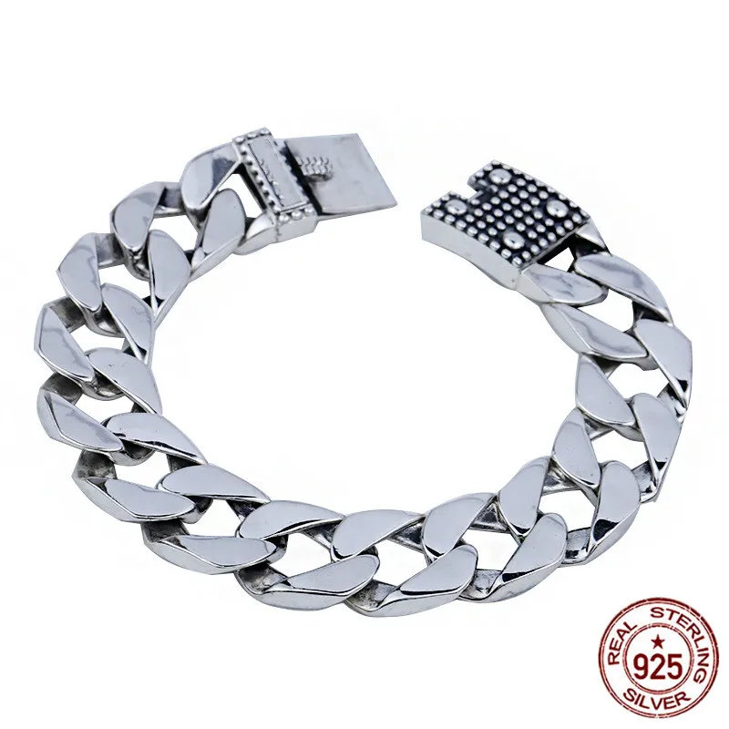 Браслет из стерлингового серебра S925 пробы, ювелирные изделия, простые ювелирные изделия, Ретро стиль, простой стиль, подарок на день Святого Валентина, Горячая Распродажа, Новинка