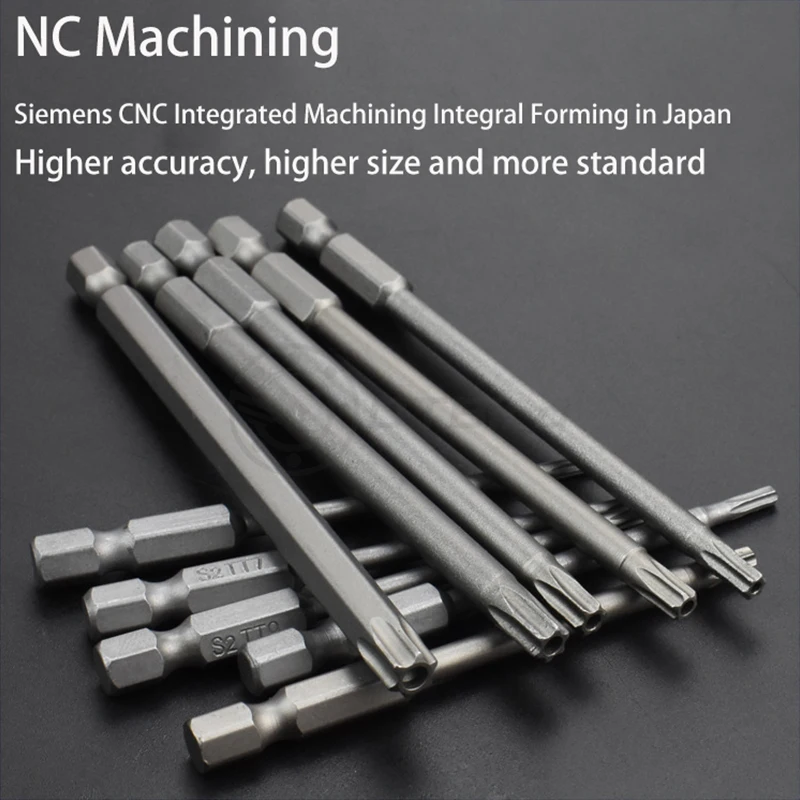 S2 steel plum blossom wind batch head with middle hole electric drill electric screwdriver strong magnetic wind batch head