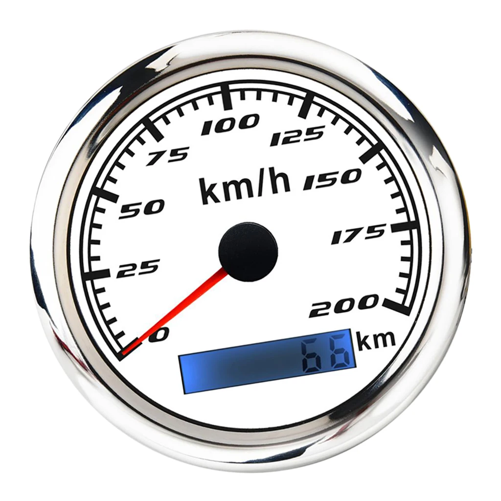 316 Stainless Steel L Bezel  85mm(3/8&amp;amp;amp;amp;amp;amp;#39;&amp;amp;amp;amp;amp;amp;#39;) GPS Speedometer Gauge 200 MPH Odometer  for ATV  Motorcycle Marine Boat