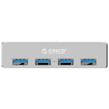

ORICO MH4PU USB HUB Aluminum 4 Ports USB 3.0 Clip-type HUB Multi USB Splitter Adapter 10-30mm Range Clip For Laptop PC Computer