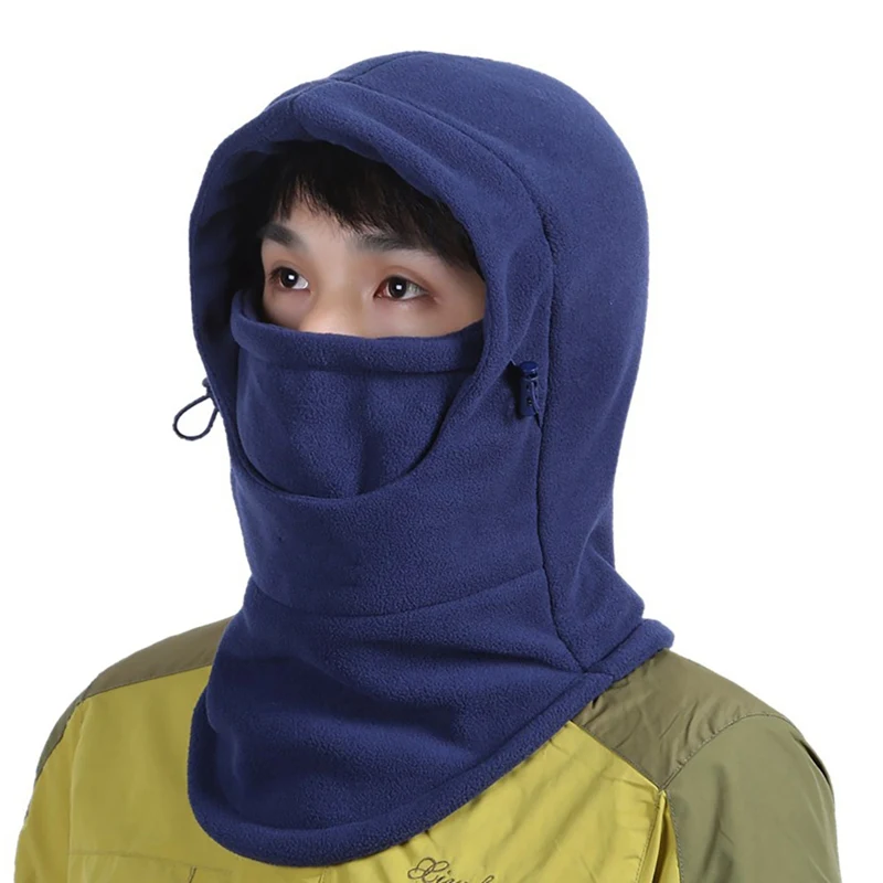 Cycling Cap Double Layer Windproof Balaclava Outdoor Autumn Winter Scarf Face Mask Headgear - Цвет: BZQ