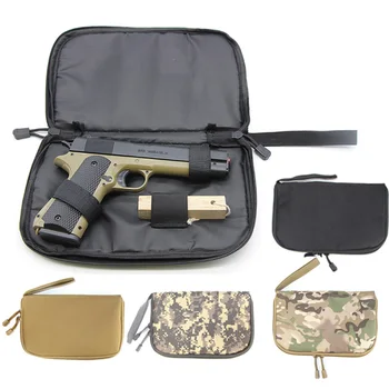 

Tactical Pistol Carry Bag Gun Case Pack Holster Portable Handgun Carrier Bag Soft Protection Military Hunting Accessories