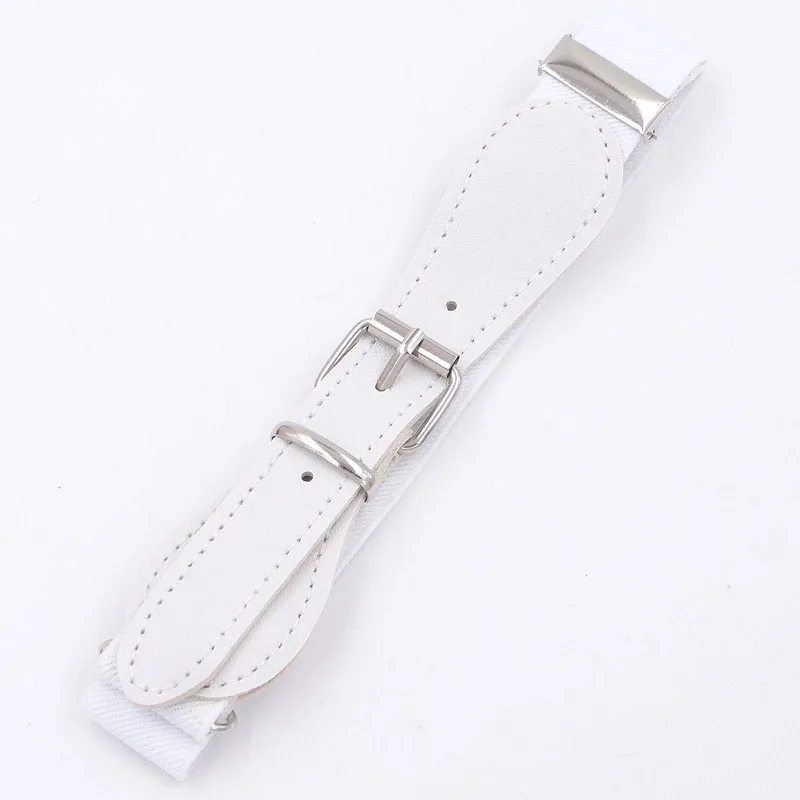 Elastic Kids Belt With Buckle Black White Canves Boys Girls Belt Children Adjustable Waist Belts for Jeans Pants ceinture enfant