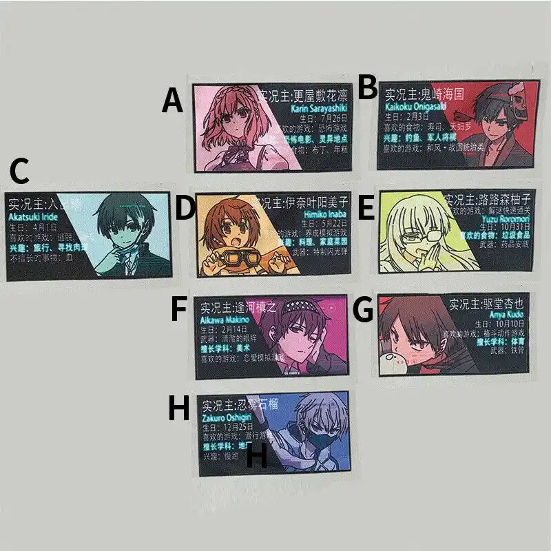 Anime Naka No Hito Genome Jikkyochu Patch Embroidered Badge Hook Loop Costume Props Aliexpress