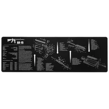 

Ar15 Cleaning Rubber Mat 17"x11" Waterproof Non-Slip Cleaning Mat with Parts Diagram and Instruction Armorer Bench Mat
