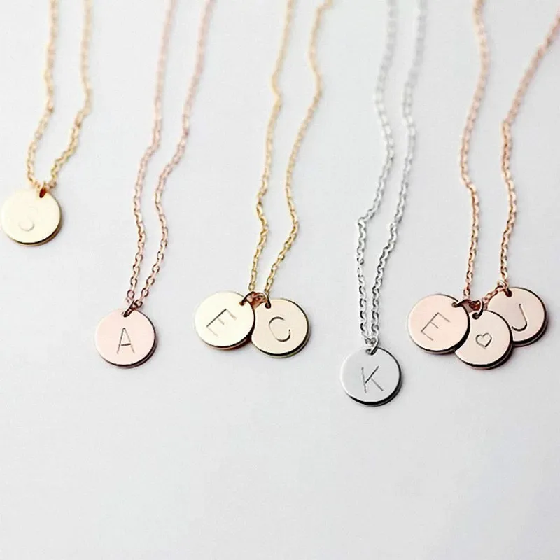 

Tiny Gold Initial Necklace Gold Silver Letter Necklace Initials Name Choker Necklace for Women Girls Best Birthday Gift
