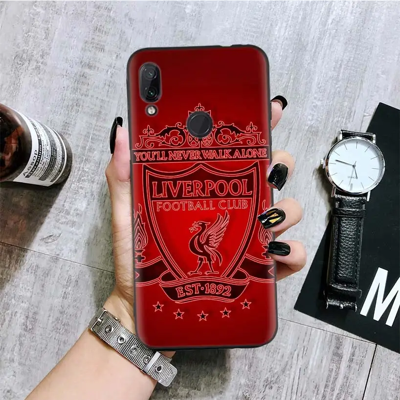 Черный чехол Liverpool Club для Xiao mi Red mi Note 8 7 7S 7A 6 S2 GO K20 Pro 6A mi 6X 5X A1 CC 9 8 чехол для телефона - Цвет: BA352-3