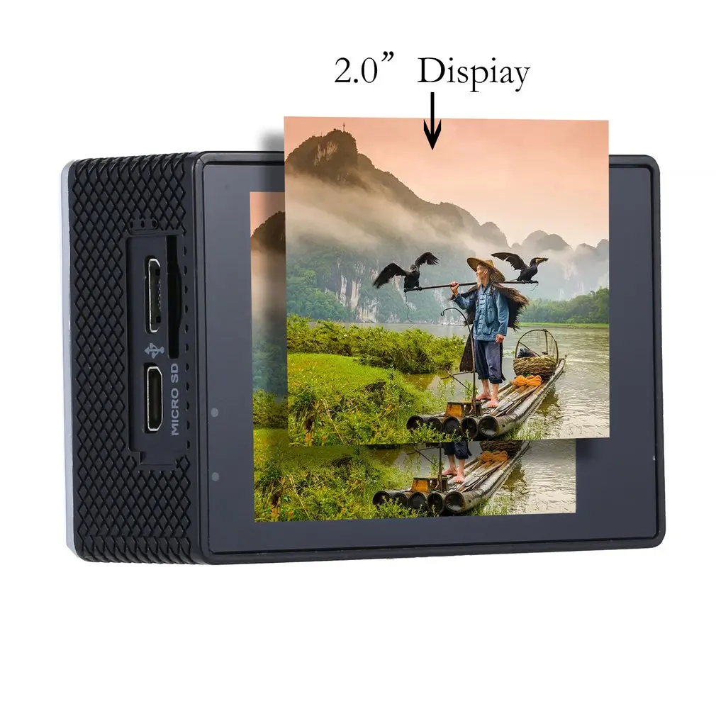 4K Экшн-камера 16MP Vision 3 Подводная Водонепроницаемая камера широкий угол WiFi Спортивная камера с монтажным аксессуаром комплект