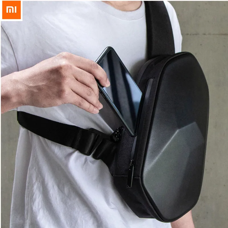 

Xiaomi BEABORN Polyhedron PU Backpack Cool Bag Waterproof Fashion Leisure Sports Chest Pack Bags For Men Women Travel Camping