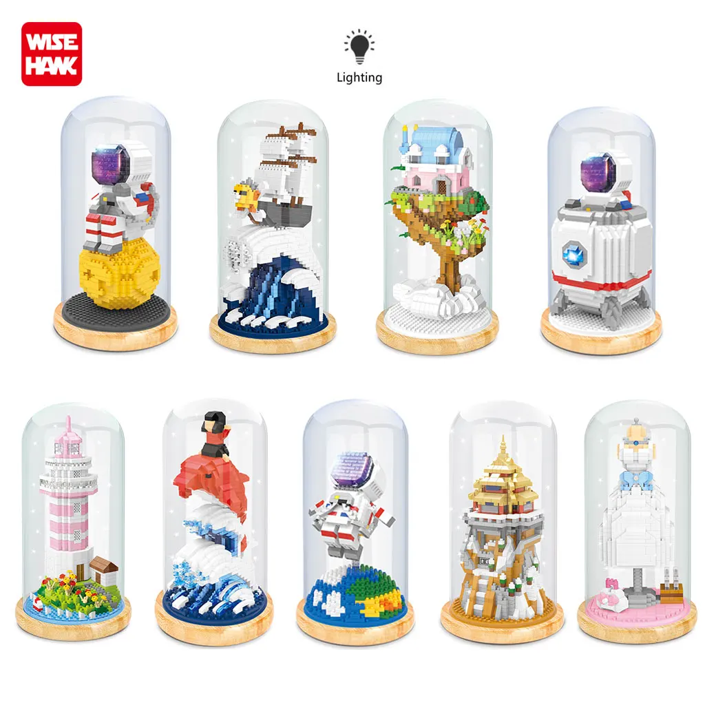 Mini bloques de construcción en 3D, juego educativo, Micro bloques de juguete para niños, tamaño de diamante