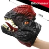 Animal Hand Puppets Childhood Kids Cool Rubber Toy Shark Dinosaur Shape Story Pretend Playing Gloves Gift For Children 3
