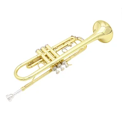SLADE Professional Trumpet Bb B Flat Brass Instrument 2 Color Trompete With Case Strap Mouthpiece Musical Instrument Accessories