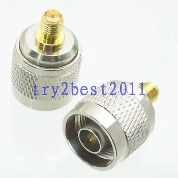 

DHL/EMS 50 pcs Adapter connector N plug pin to RPSMA plug pin RF COAXIAL straight -C1