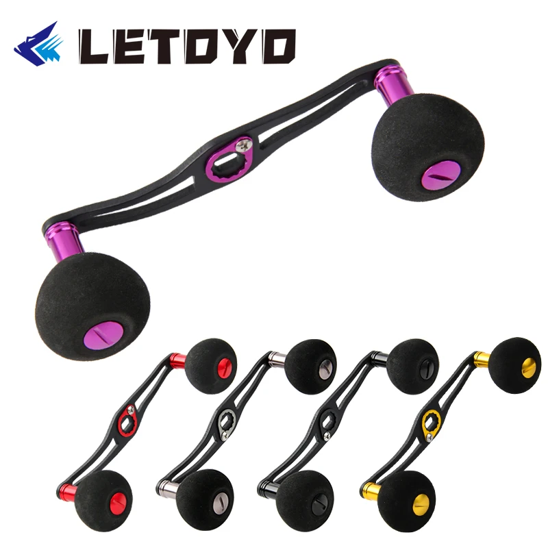 LETOYO 2021 New Fishing Reel Rocker Double Handle EVA Knob With Carbon Fiber DIY Accessories Tools For DAIWA Shimano ABU Tackle | Спорт и