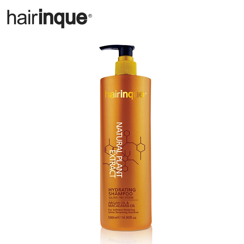 HAIRINQUE бессульфатный увлажняющий шампунь аргановое масло и маадамии питательный