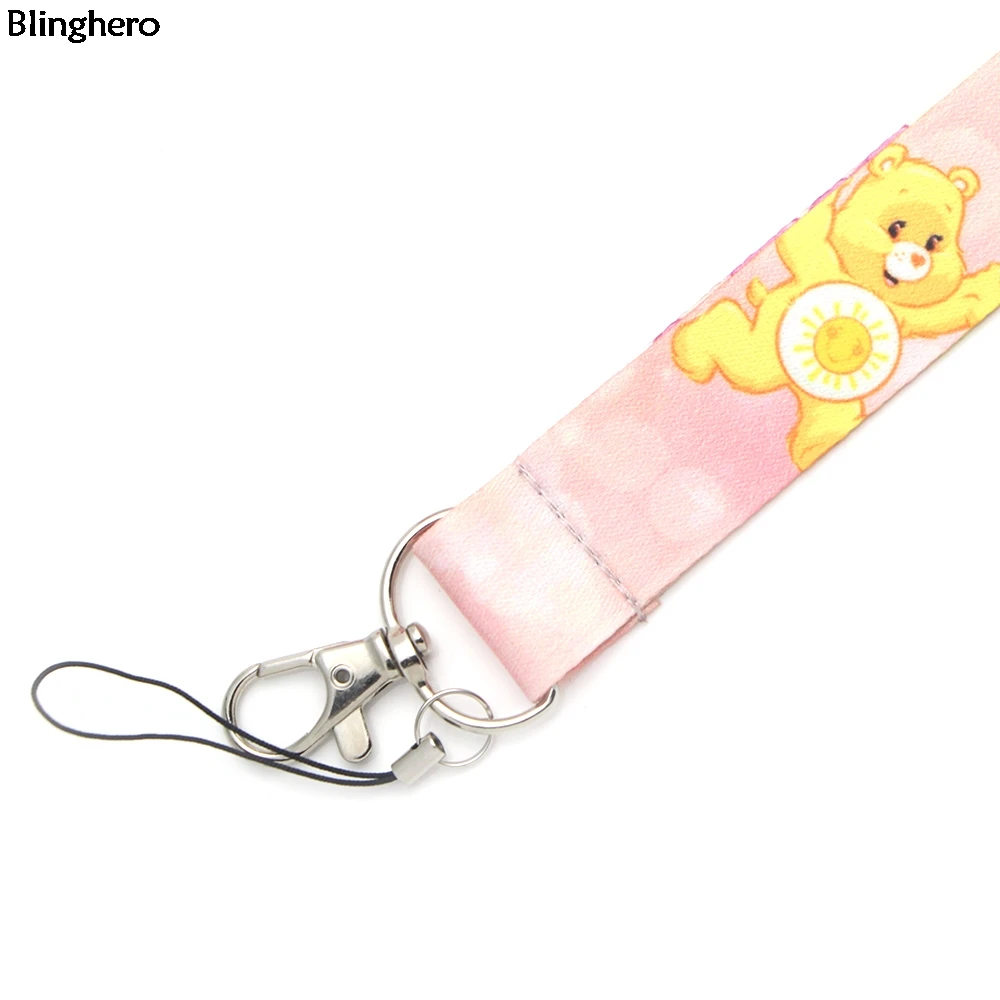 Blinghero микс мультфильм Стич уход медведи ремешок для ключей телефона Kawaii ID бейдж держатель шейный ремешок для USB Подарки Для Семьи BH0438