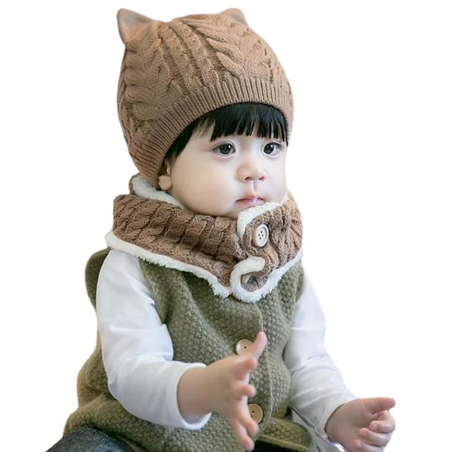 Doitbest – bonnet torsadé en laine pour bébé fille et garçon de 6