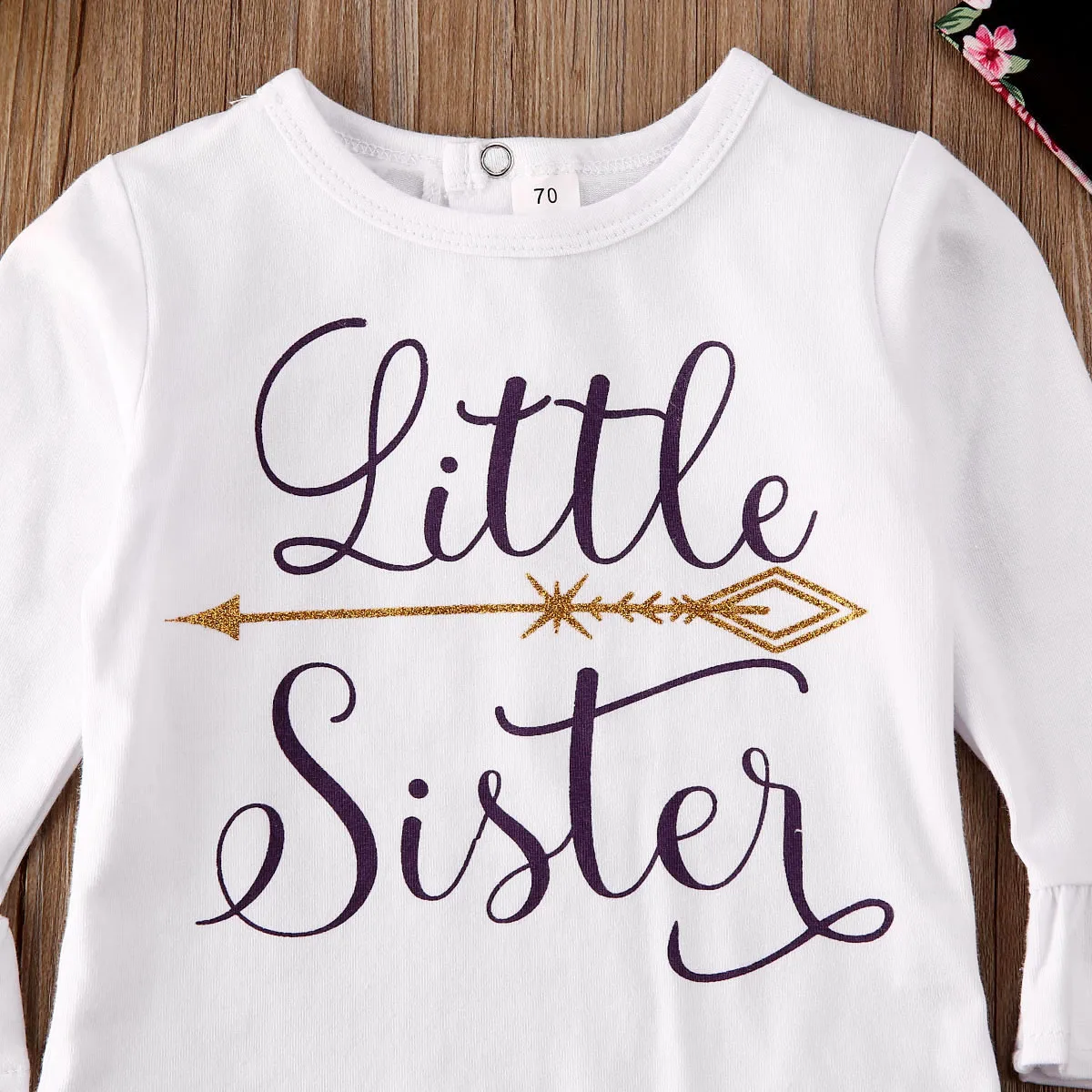 Одинаковая одежда; футболка для старшей сестры; комбинезон для маленькой сестры+ длинные штаны; Осенняя Одинаковая одежда; одежда для маленькой старшей сестры