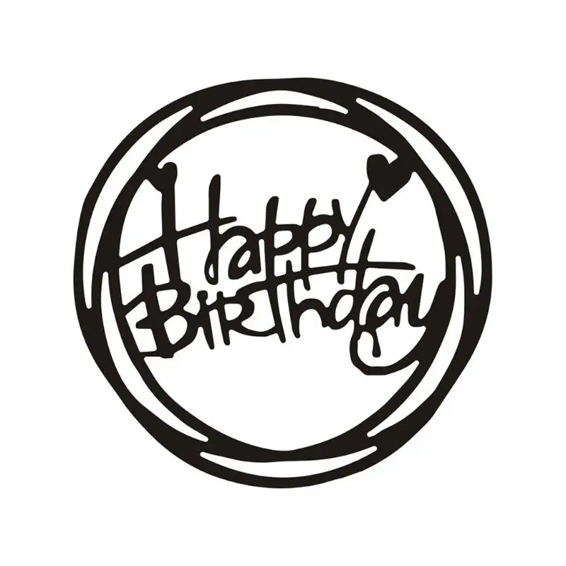 

1 Set Happy Birthday Metal Cutting Dies Stencil DIY Scrapbooking Album Stamp Paper Card Embossing Craft Decor