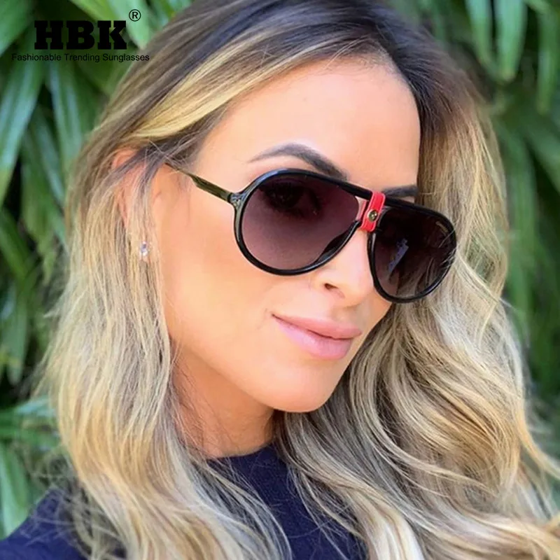 HBK женские роскошные пилотные солнцезащитные очки высшего качества Классические