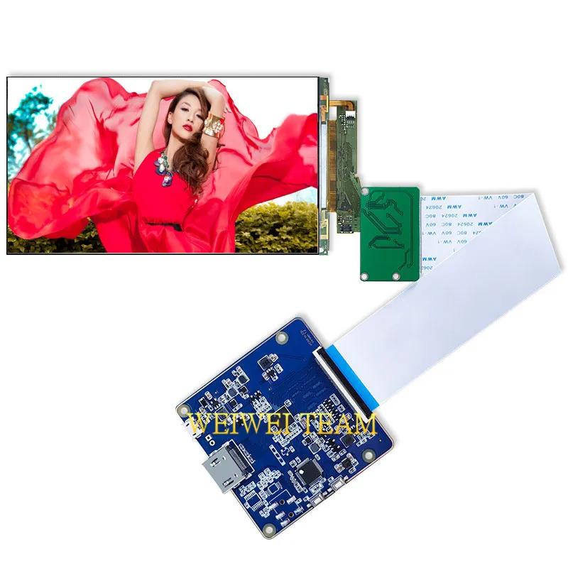 US $174.22 55 Inch 4K IPS LCD Module 3860X2160 Panel With MIPI Controller Board For DLPSLA 3D Printer KLD 1260 1268 Display Screen