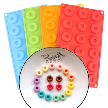 

Mini Chocolate/ Donut Silicone Mold Silicone Mould 18-Cavity Kitchen Tool Donut Dessert Baking Pan 4cm Biscuit Cake Molds