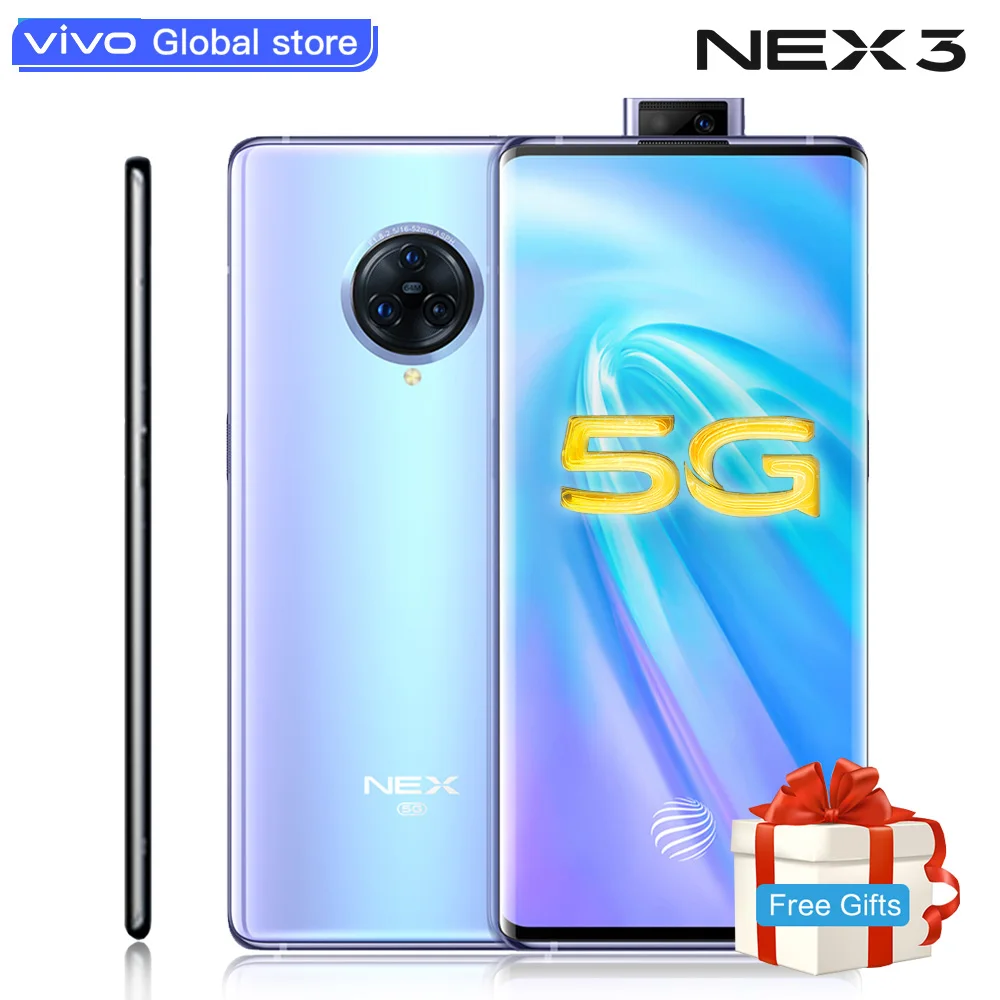 Vivo Nex3 мобильный телефон оригинальный 64.0MP камера сотовый 4500 мАч большой