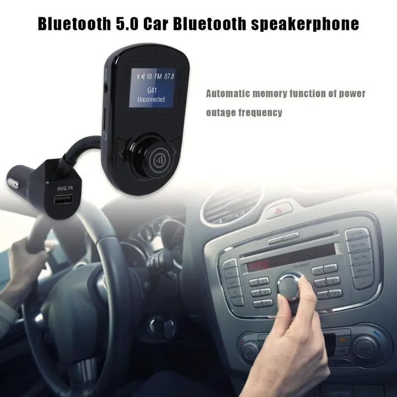 A41 Bluetooth 5,0 fm-передатчик беспроводной модулятор громкой связи автомобильный комплект MP3-плеер USB зарядное устройство автомобильные аксессуары для электроники