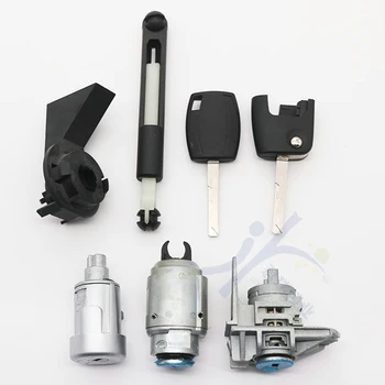 

OEM Auto Car Left Door Lock Cylinder For Ford Focus 2005-2013 Full Set Door Lock Cylinder Ignition Lock