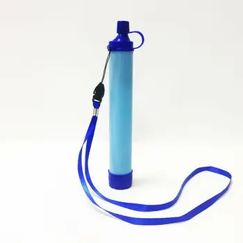 

2 pcs 99.99% Water Filter Purification Emergency Gear Straw Camping Hiking Portable Purifier Water Filter