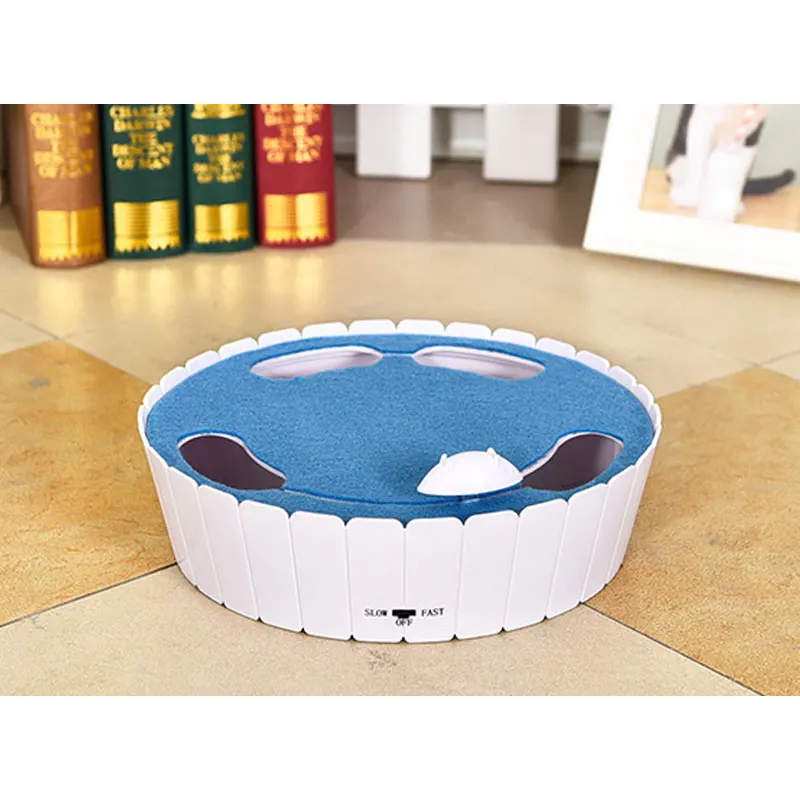 Blue Игрушка для кошек робот электронная мышь туннель мини бионика игры интерактивные игры игрушки для кошек котята забавные продукты для домашних животных - Цвет: Blue