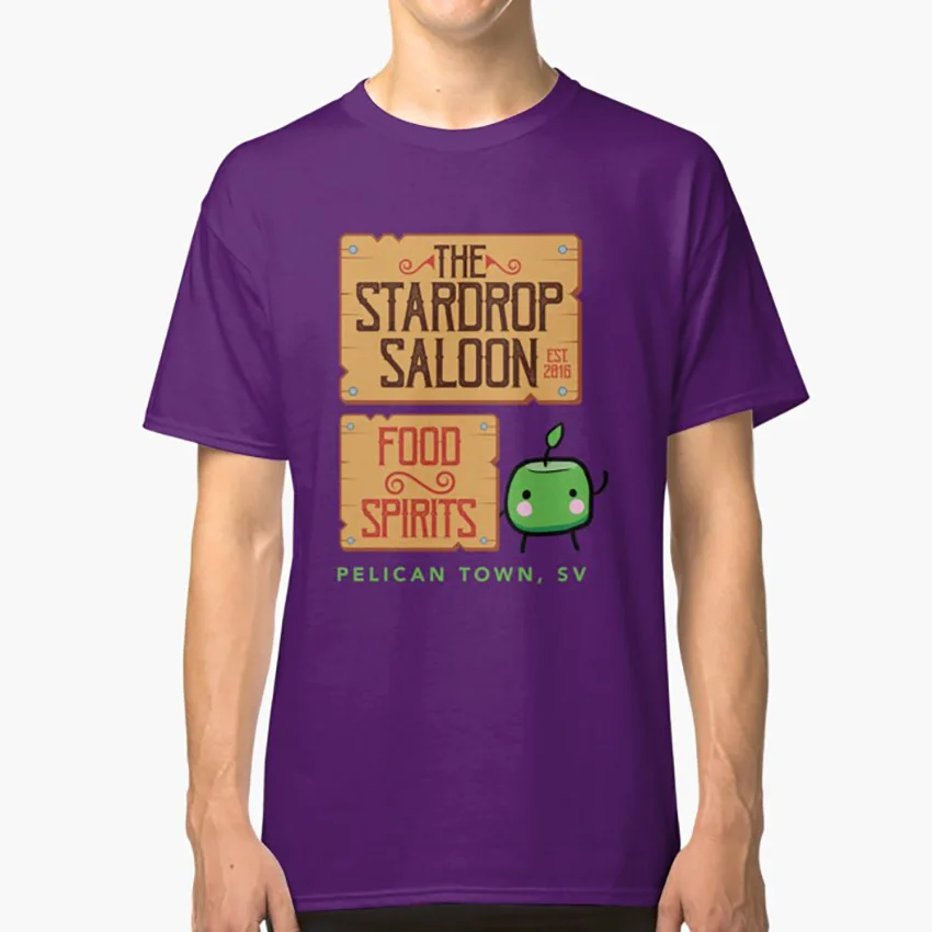 Stardrop Saloon T Shirt Stardropsaloon Stardrop Saloon Stardewvalley Stardew Stardew Valley Gaming Retro Cute Bar Saloon T Shirts Aliexpress