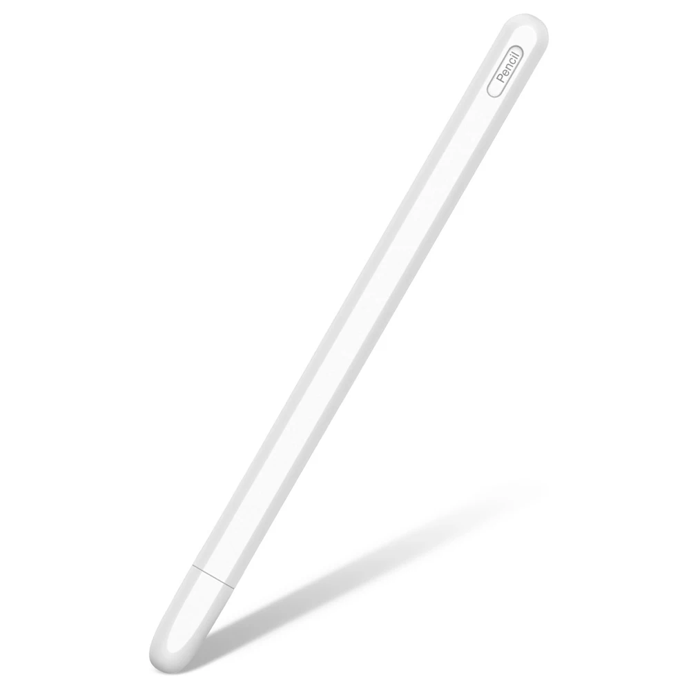 white Противоскользящий силиконовый Карандаш Чехол защитный чехол для Apple Pencil 2 IJS998 - Цвет: white