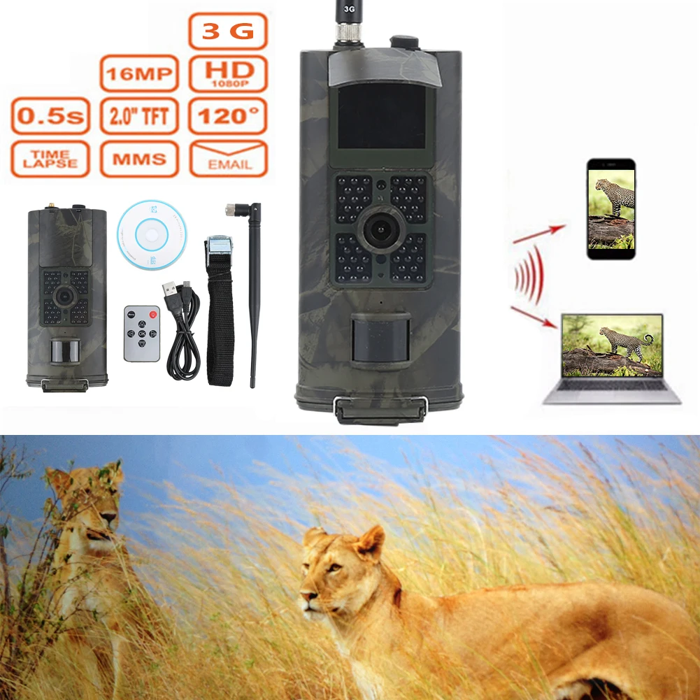 

Wildlife Camera Auto Exposure 16 million Trail cameras 1080P High Definition HD Hunting camera SMS Remote Control Photo Traps