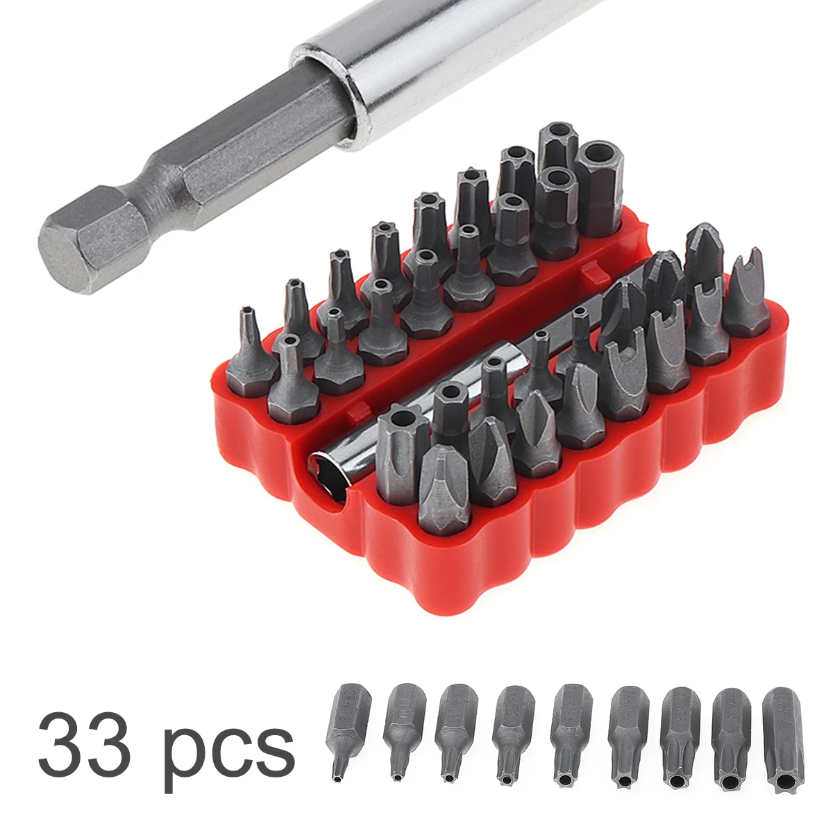 Durable Batches Hollow and Solid Screwdriver-heads Combination Safety 33 in 1 