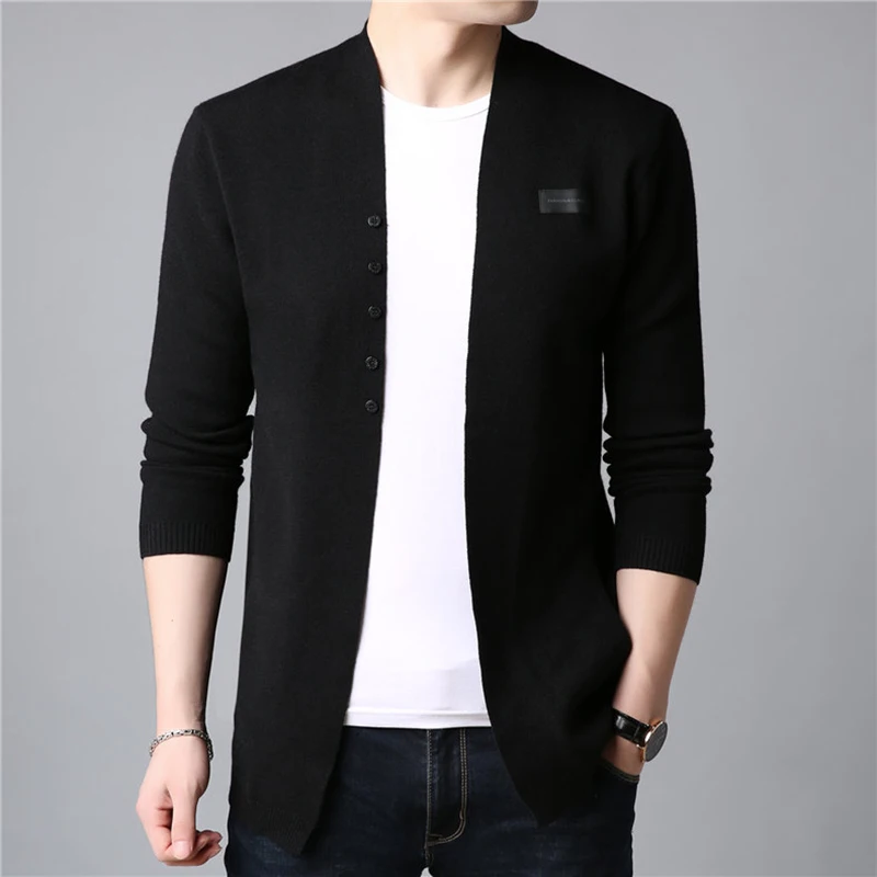 Sweater Cardigan Men Casual Knitted Cotton Wool Sweater Men Clothes 2019 Autumn Winter New Business Mens Woolen Jackets Coats Sweater Cardigan Men Casual Knitted Cotton Wool Sweater Men Clothes 2019 Autumn Winter New Business Mens Woolen Jackets Coats